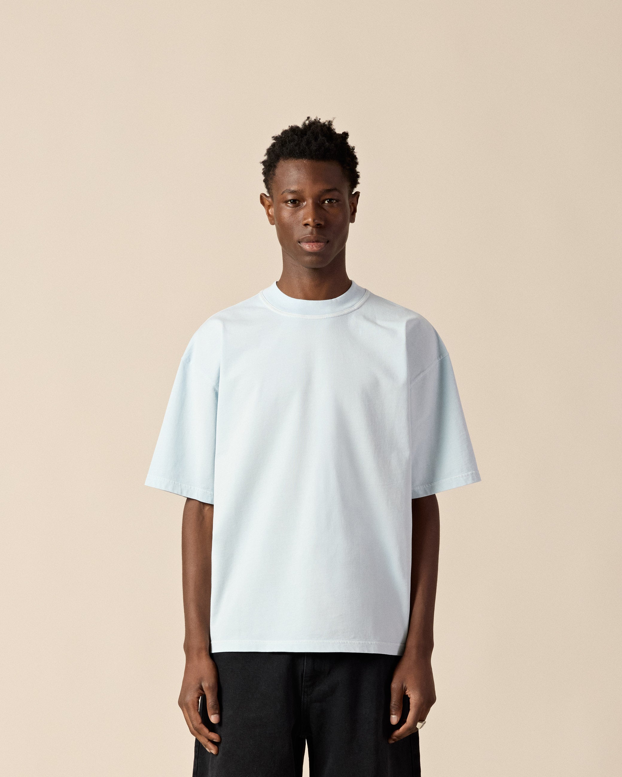 eightyfive-signature-t-shirt-washed-baby-blue-oversized image 3