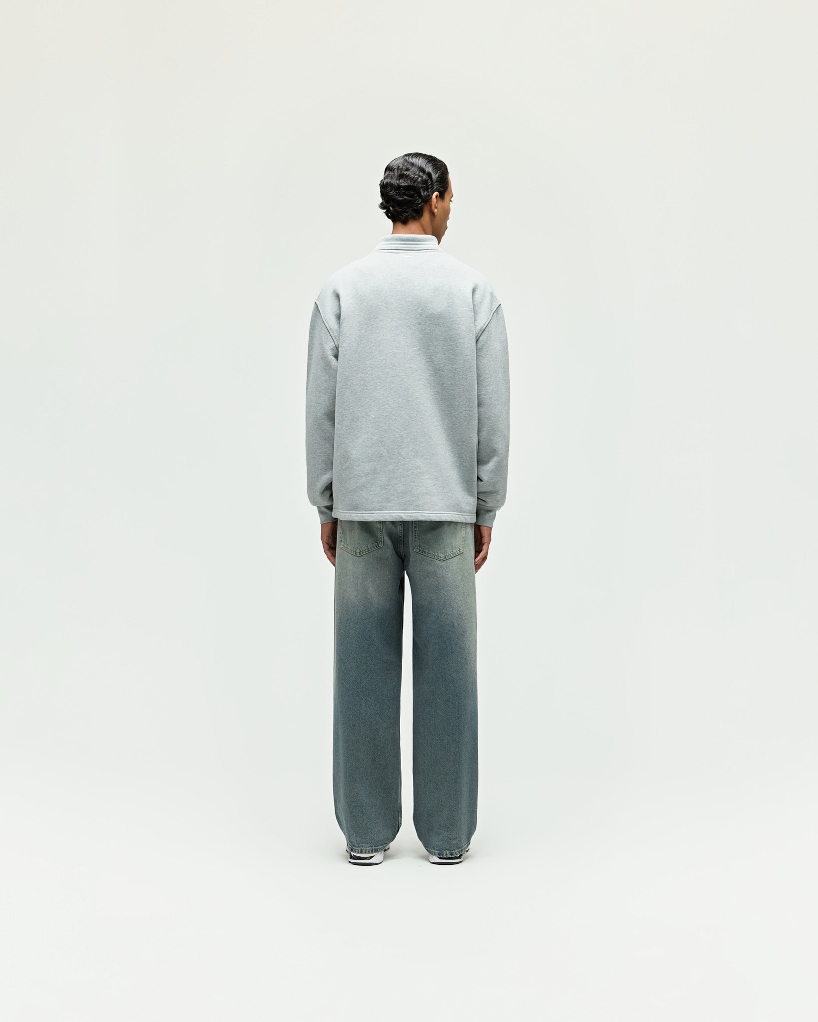 eightyfive-tops-heavy-polo-sweater-sporty-grey-baumwolle image 5