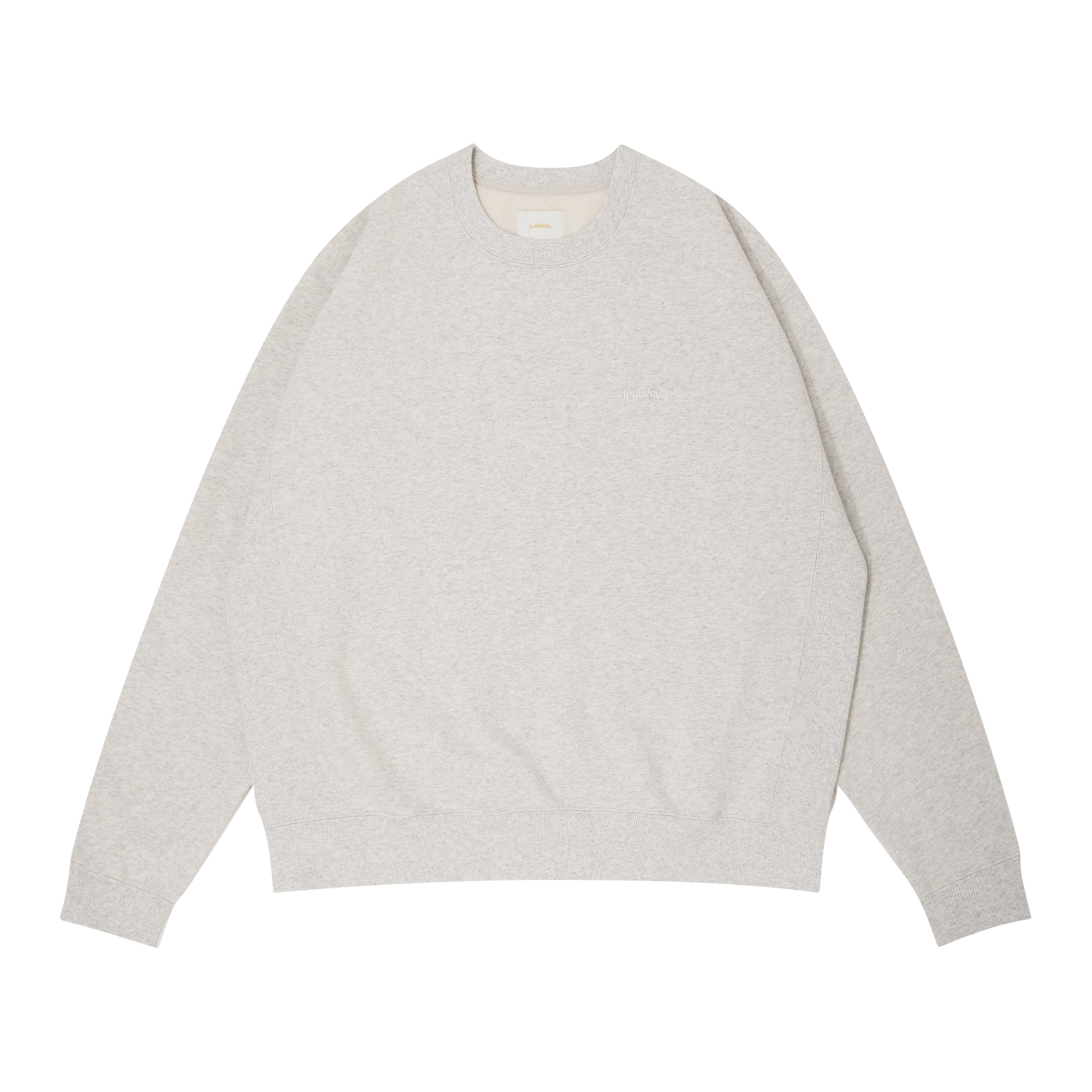 ballaholic-small-logo-crew-sweatshirt-ash-pullover image 1