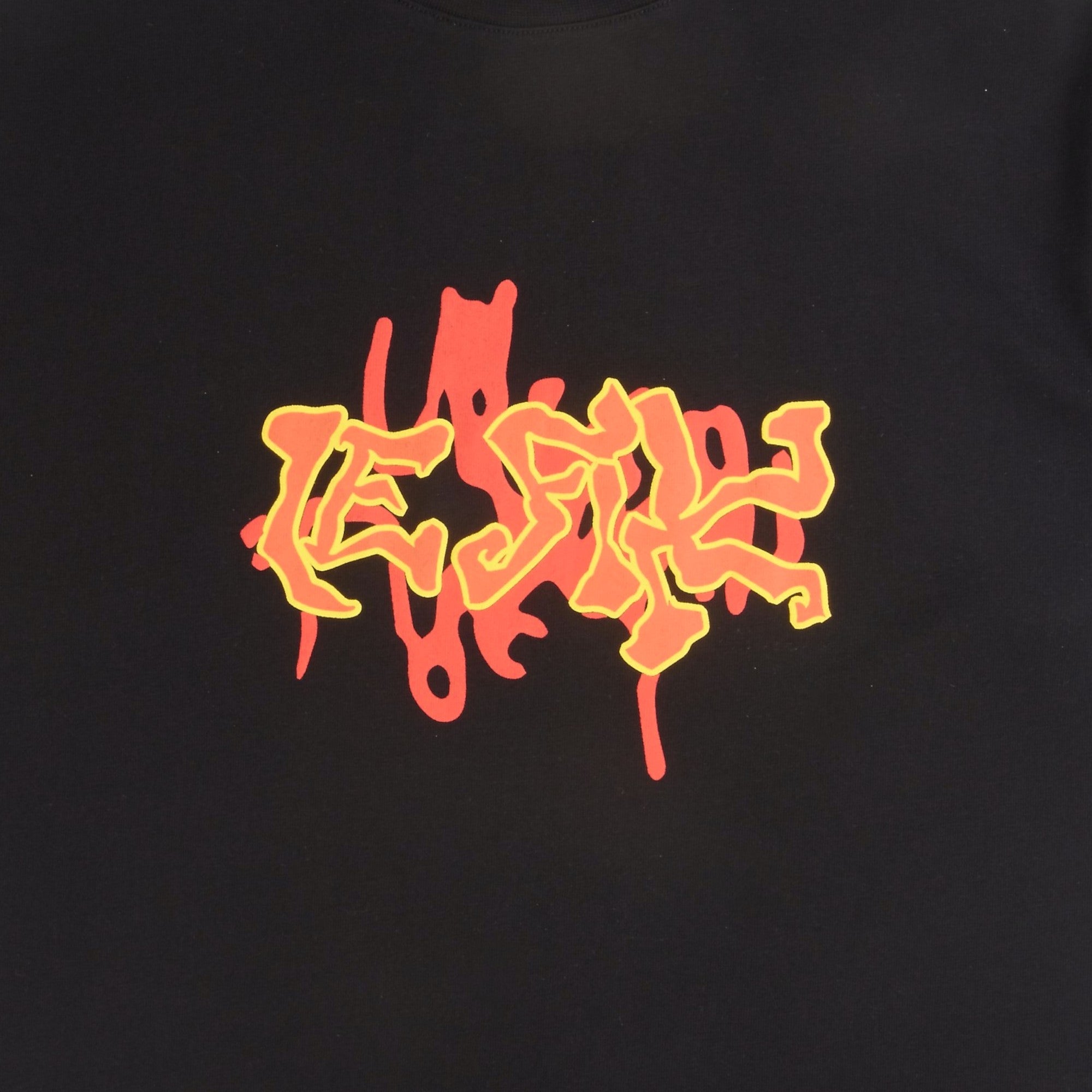 le-fix-toxic-t-shirt-schwarz-graffiti-print-baumwolle image 4