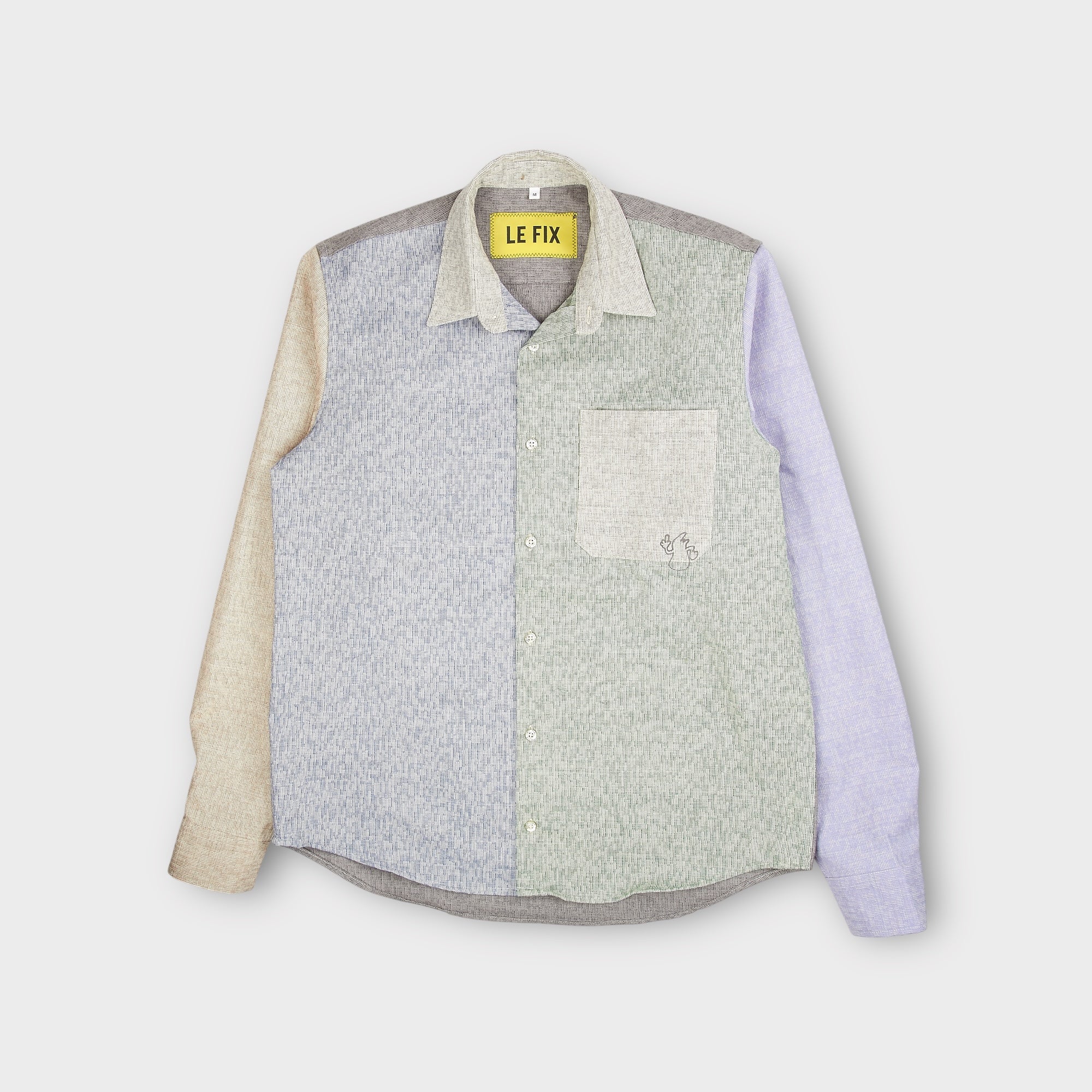 le-fix-glow-shirt-hemd-multi-wollmischung-regular image 1