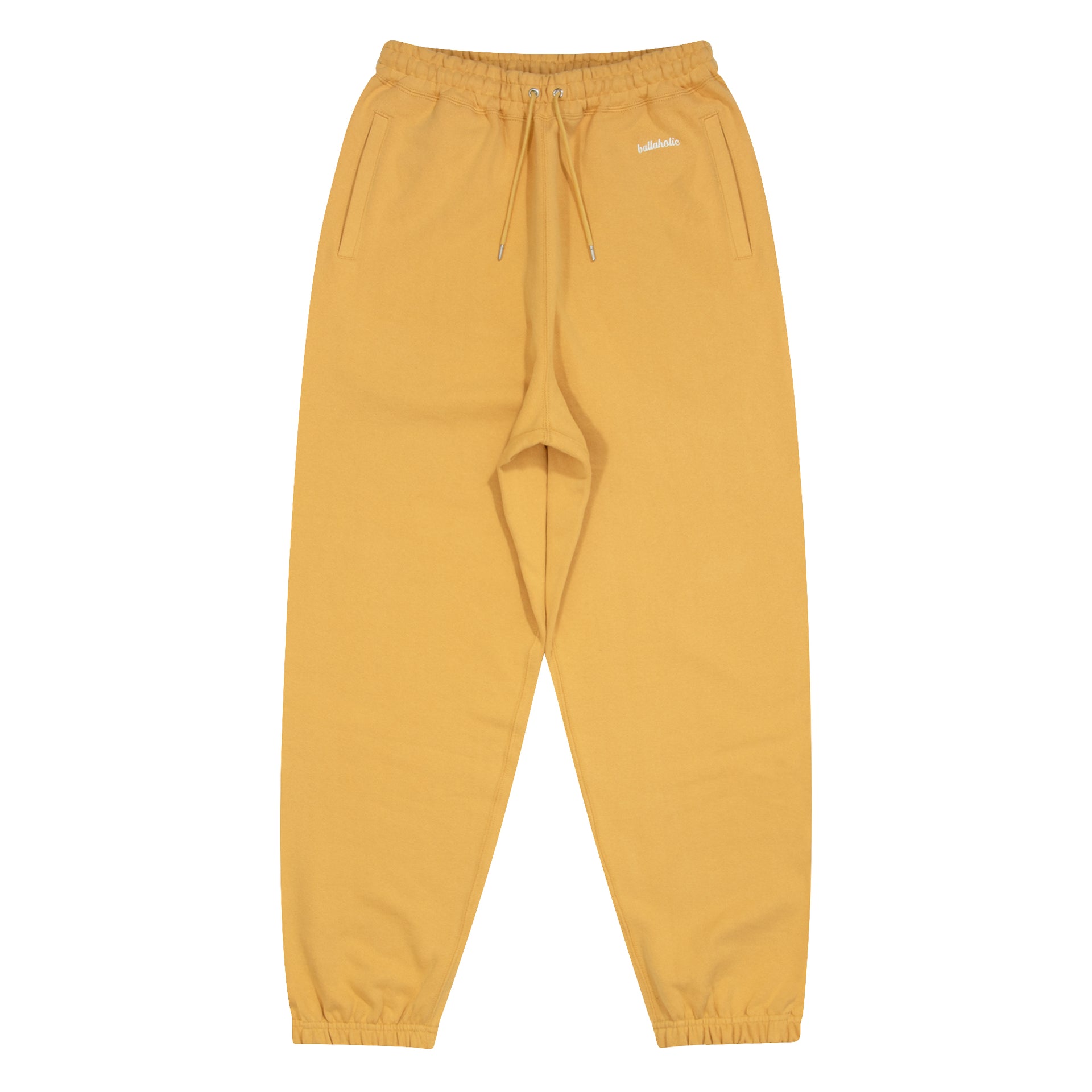 ballaholic-small-logo-sweat-pants-jogginghose-gold-stickerei image 1