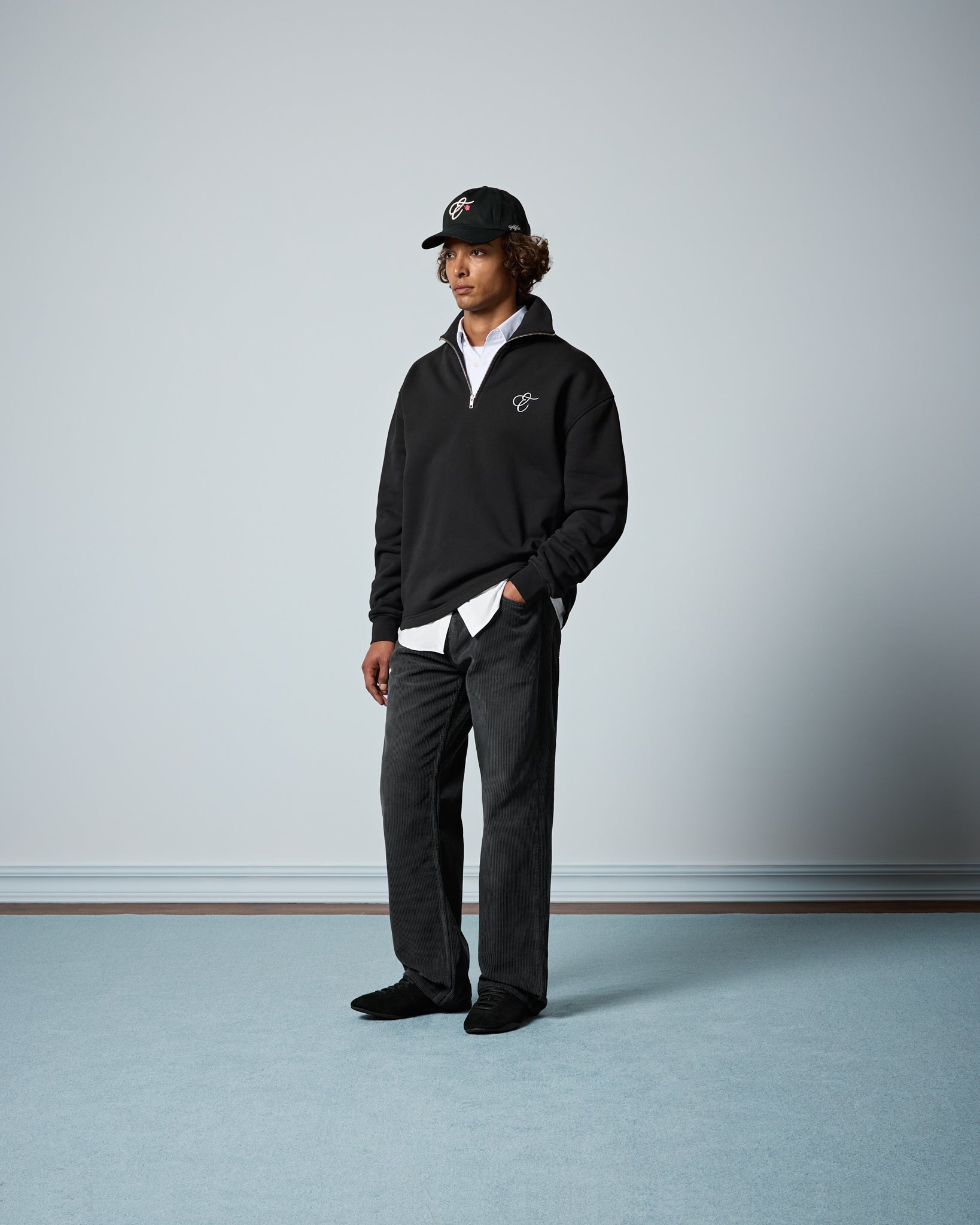 eightyfive-half-zip-sweater-pullover-black-baumwolle image 5