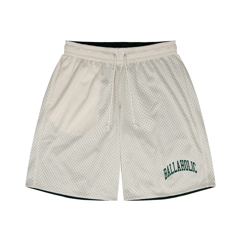 ballaholic-shorts-college-logo-mesh-zip-shorts-off-white image 1
