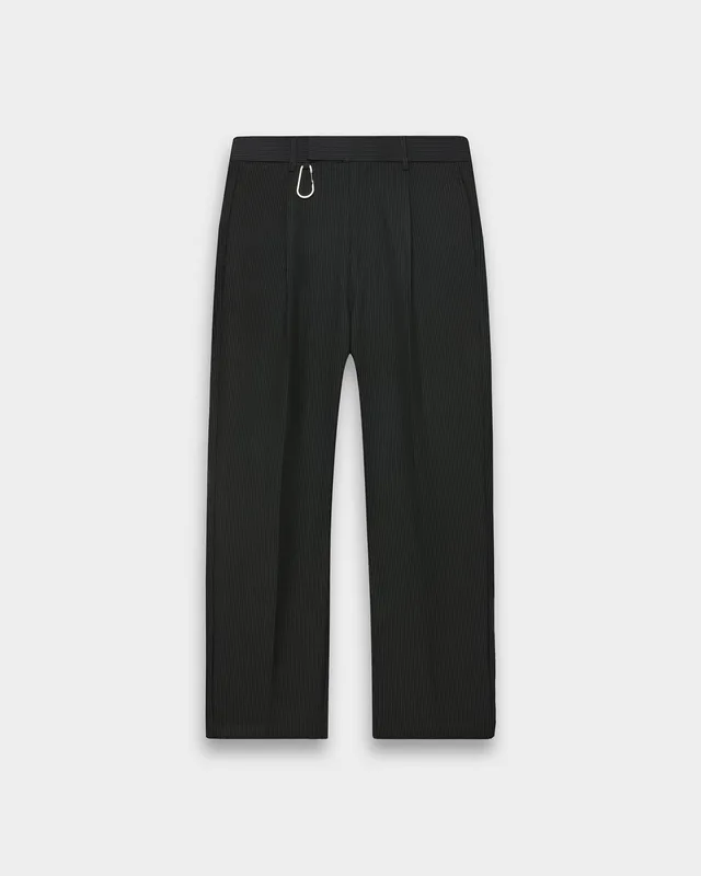 eightyfive-pinstriped-regular-tailored-pants-hose-schwarz image 1