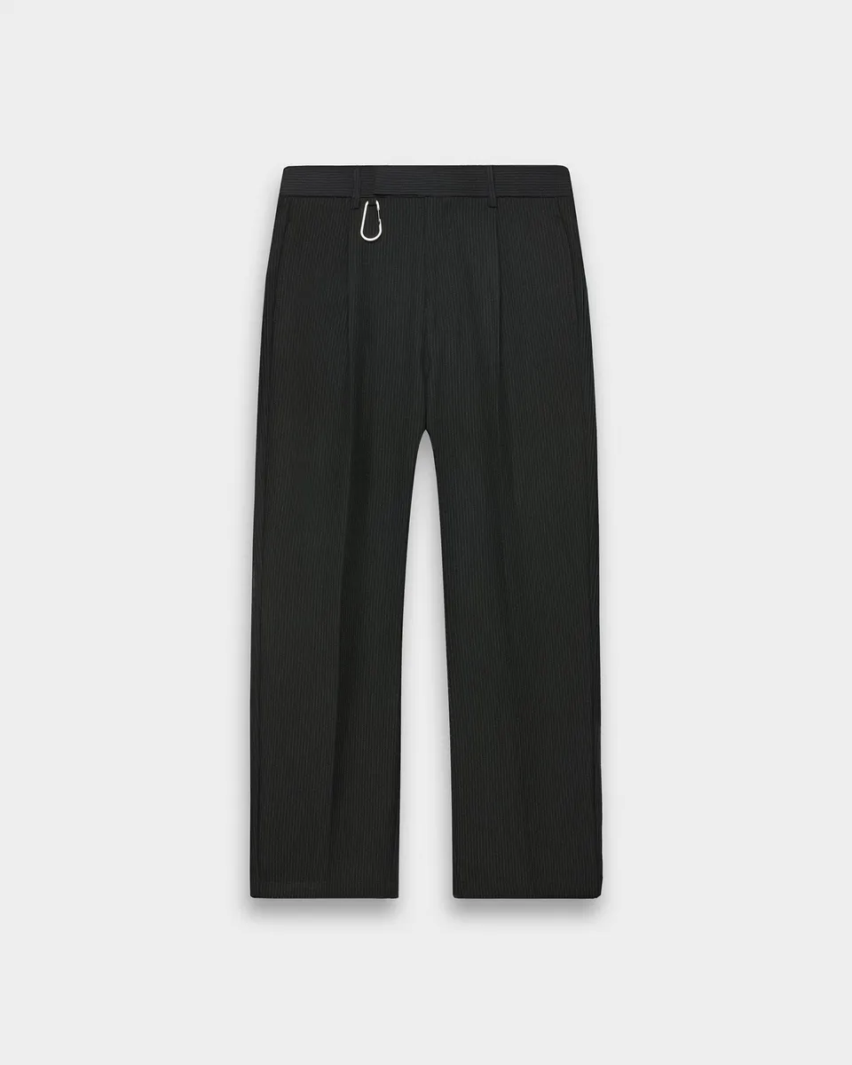 eightyfive-pinstriped-regular-tailored-pants-hose-schwarz image 1