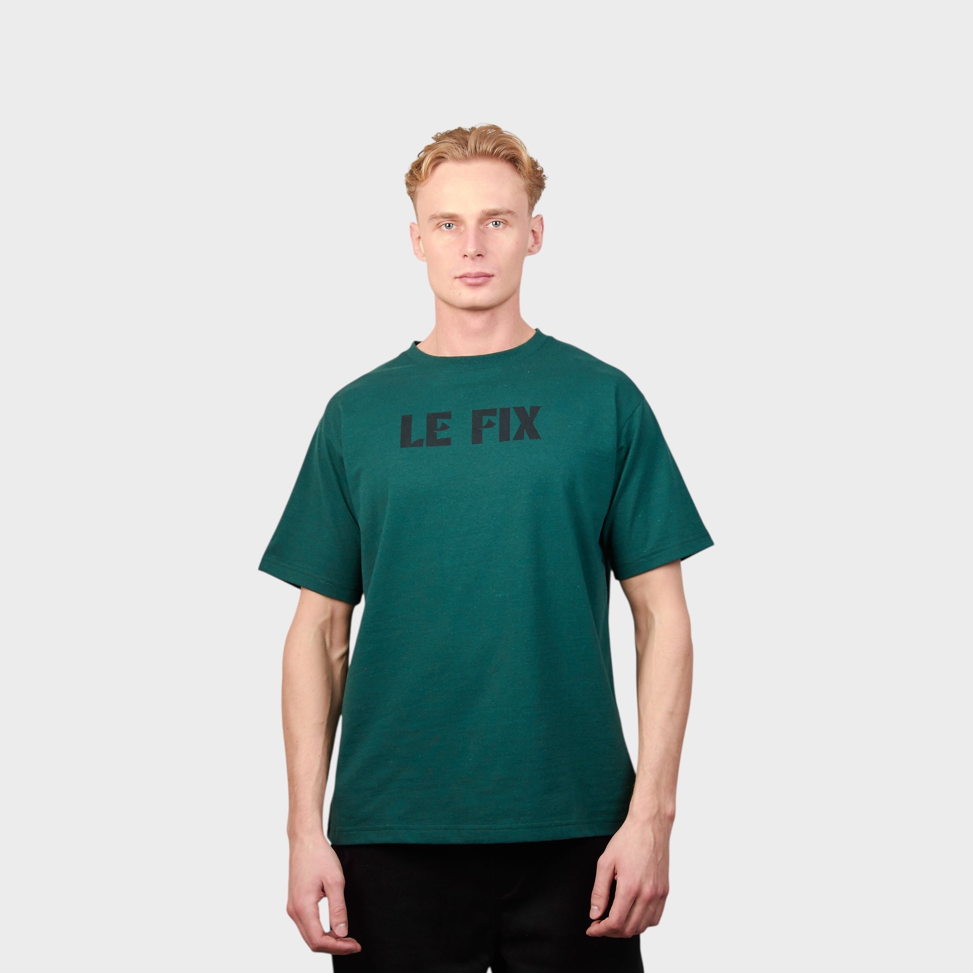 le-fix-loop-t-shirt-gr-n-baumwolle-regular-fit image 2