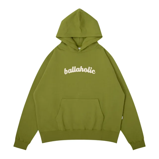 ballaholic-logo-sweat-hoodie-moss-stickerei-kapuze image 1