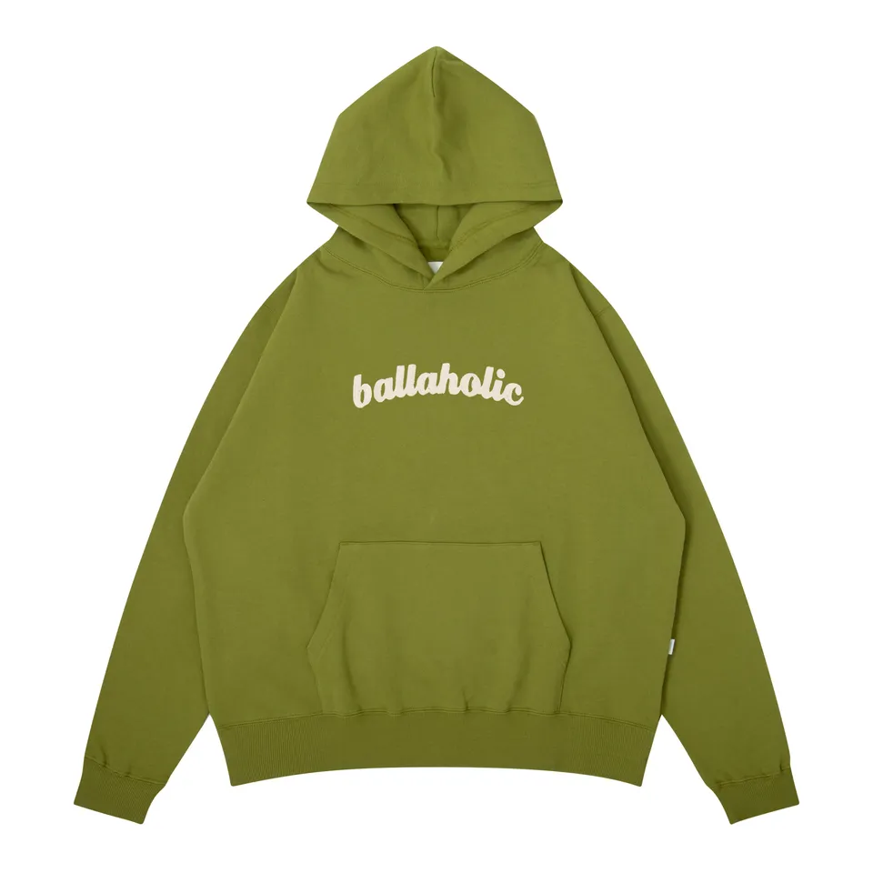 ballaholic-logo-sweat-hoodie-moss-stickerei-kapuze image 1