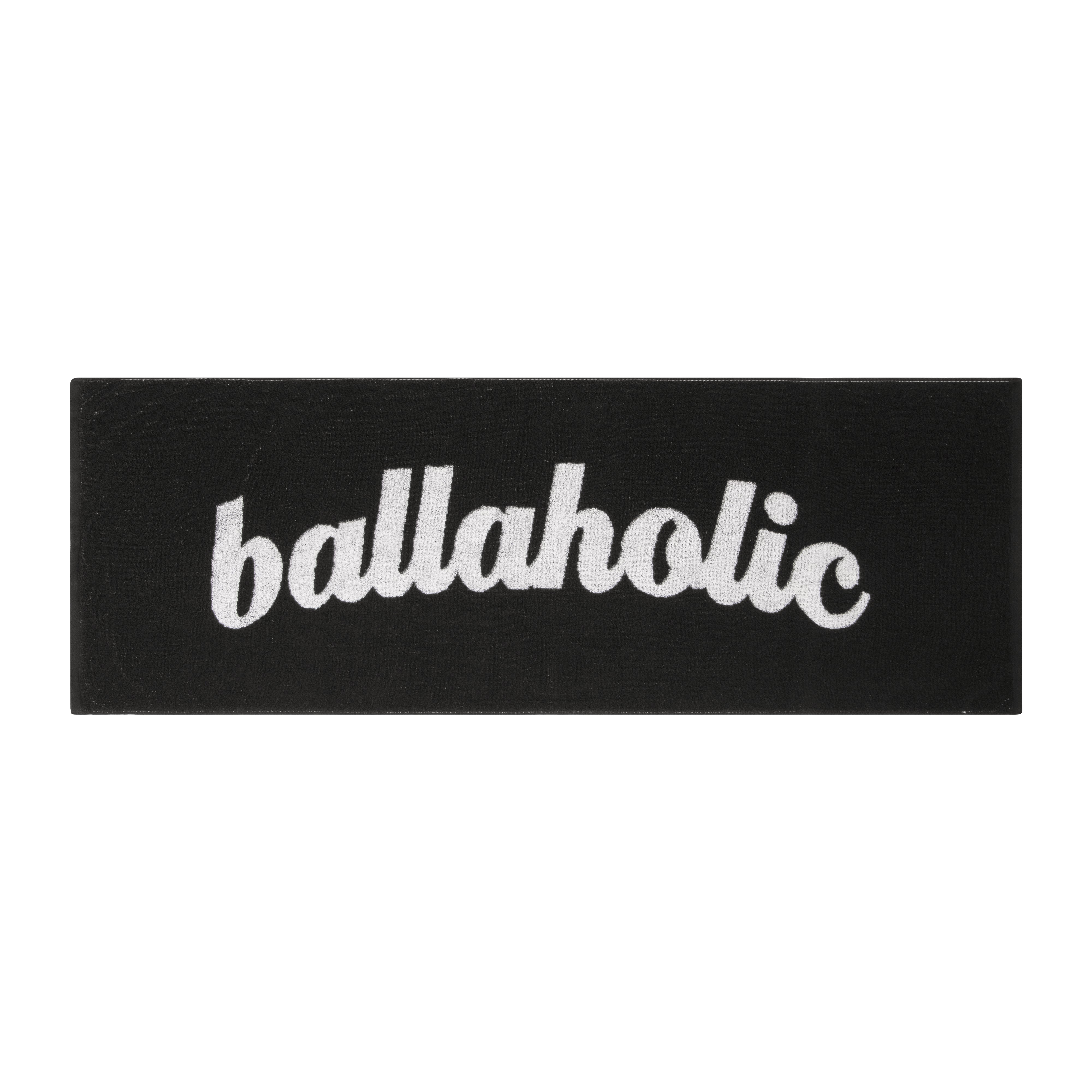 ballaholic-logo-sports-towel-handtuch-schwarz-wei image 1