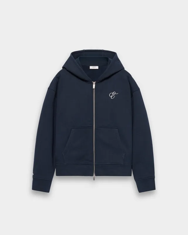 eightyfive-tops-embroidered-zip-hoodie-navy-stickerei-baumwolle image 1