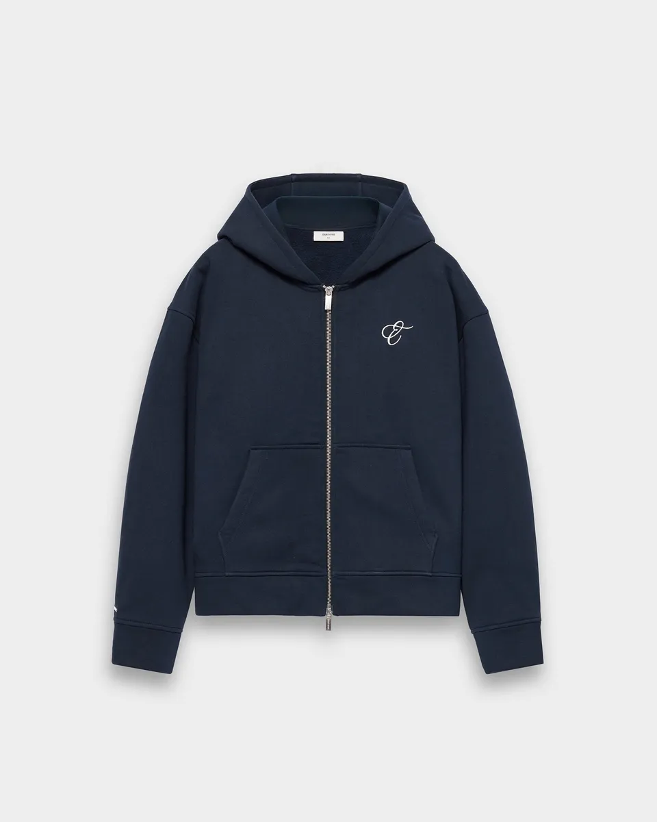 eightyfive-tops-embroidered-zip-hoodie-navy-stickerei-baumwolle image 1