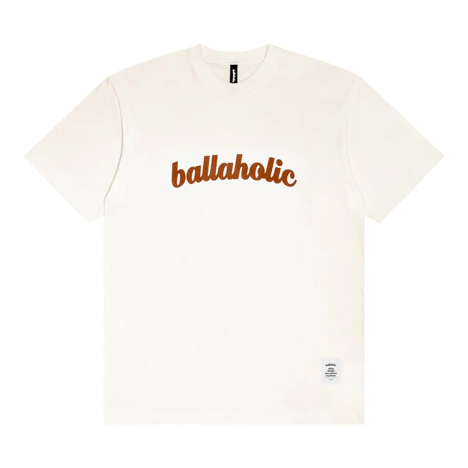 ballaholic-cotton-tees-logo-tee-t-shirt-vanilla-brick image 1