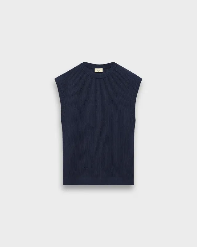 eightyfive-knit-tanktop-navy-baumwolle-oversized image 1