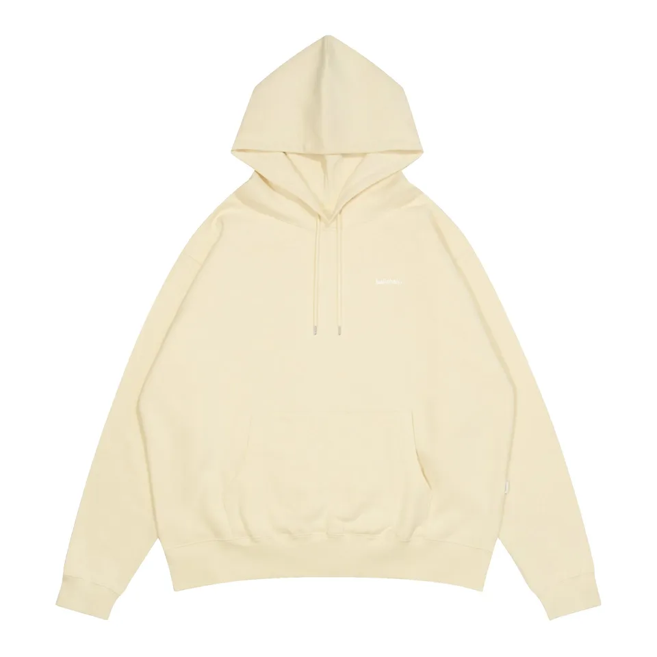 ballaholic-small-logo-sweat-hoodie-kapuzenpullover-ivory image 1