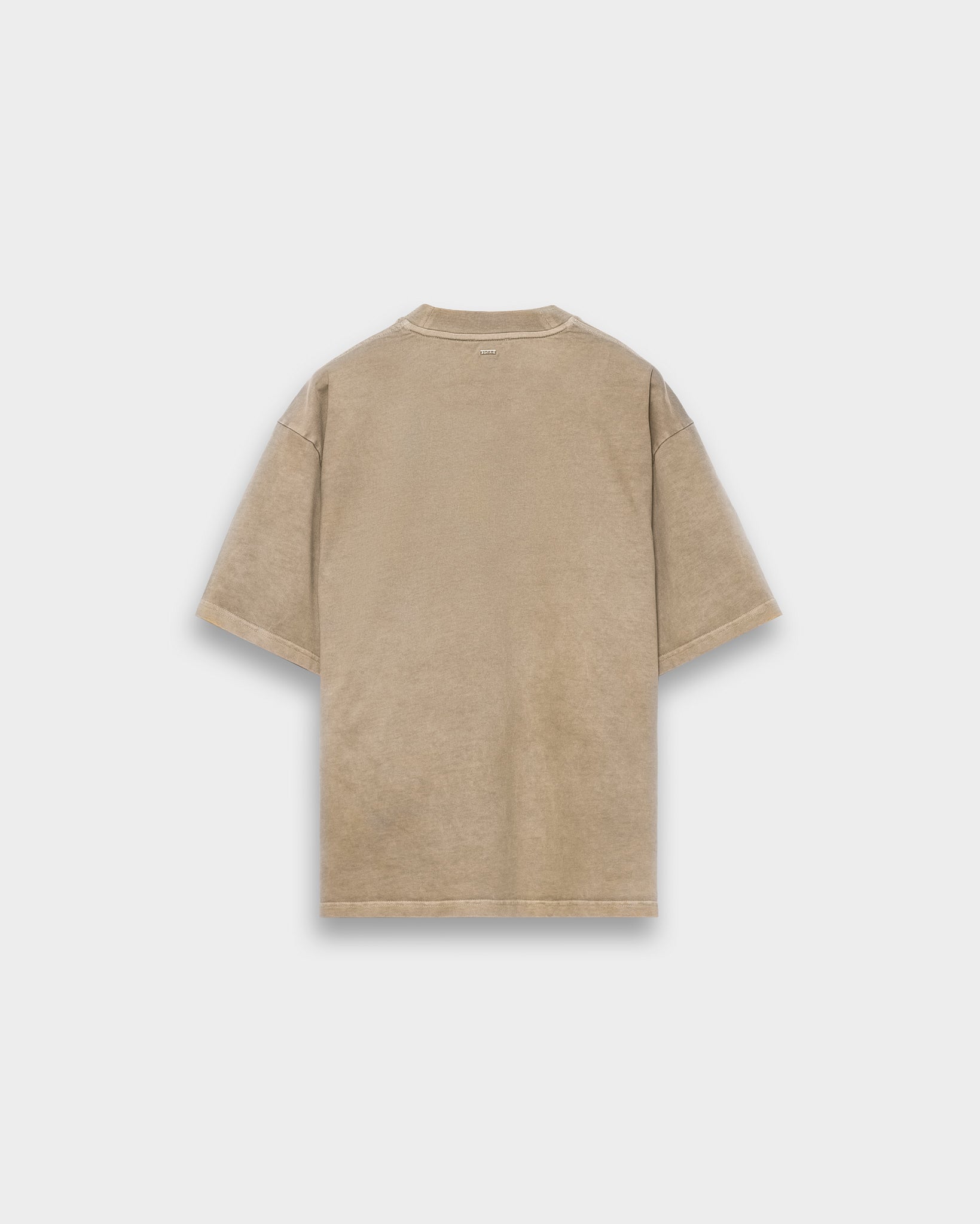 eightyfive-tops-signature-oversized-t-shirt-washed-taupe-baumwolle image 2