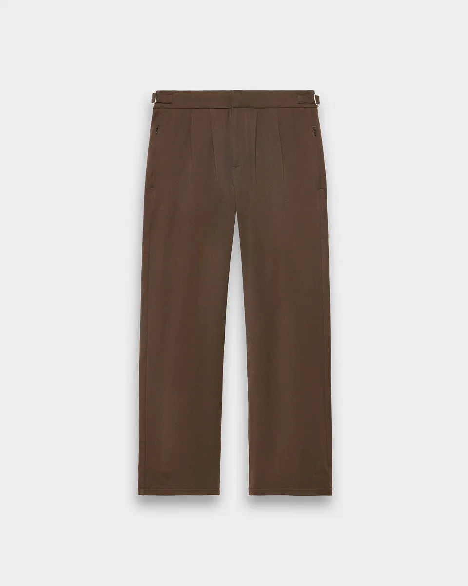 eightyfive-bottoms-pleated-regular-tailored-pants-v2-hose-braun-31 image 1