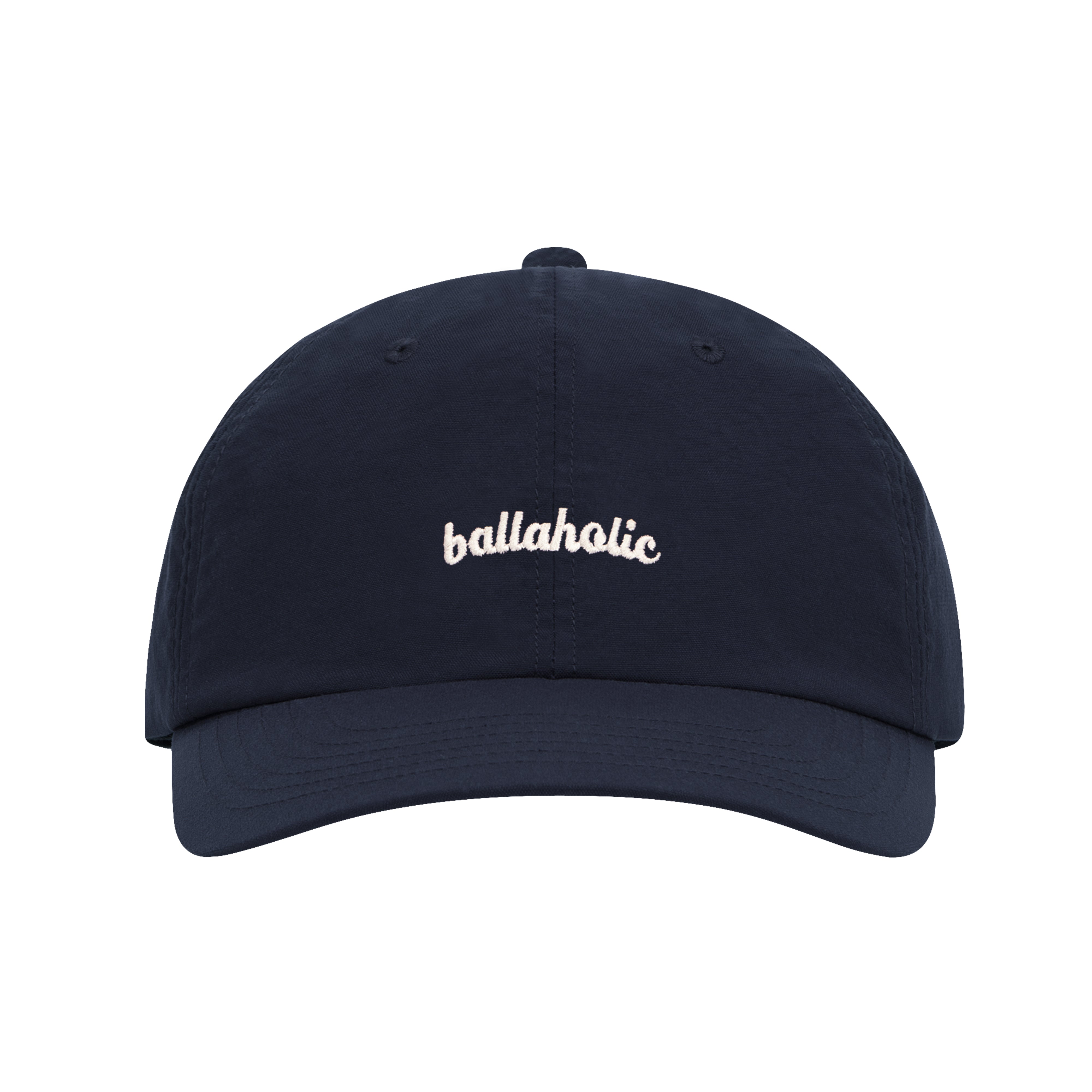 ballaholic-headwears-logo-nylon-6p-cap-kappe-navy image 1