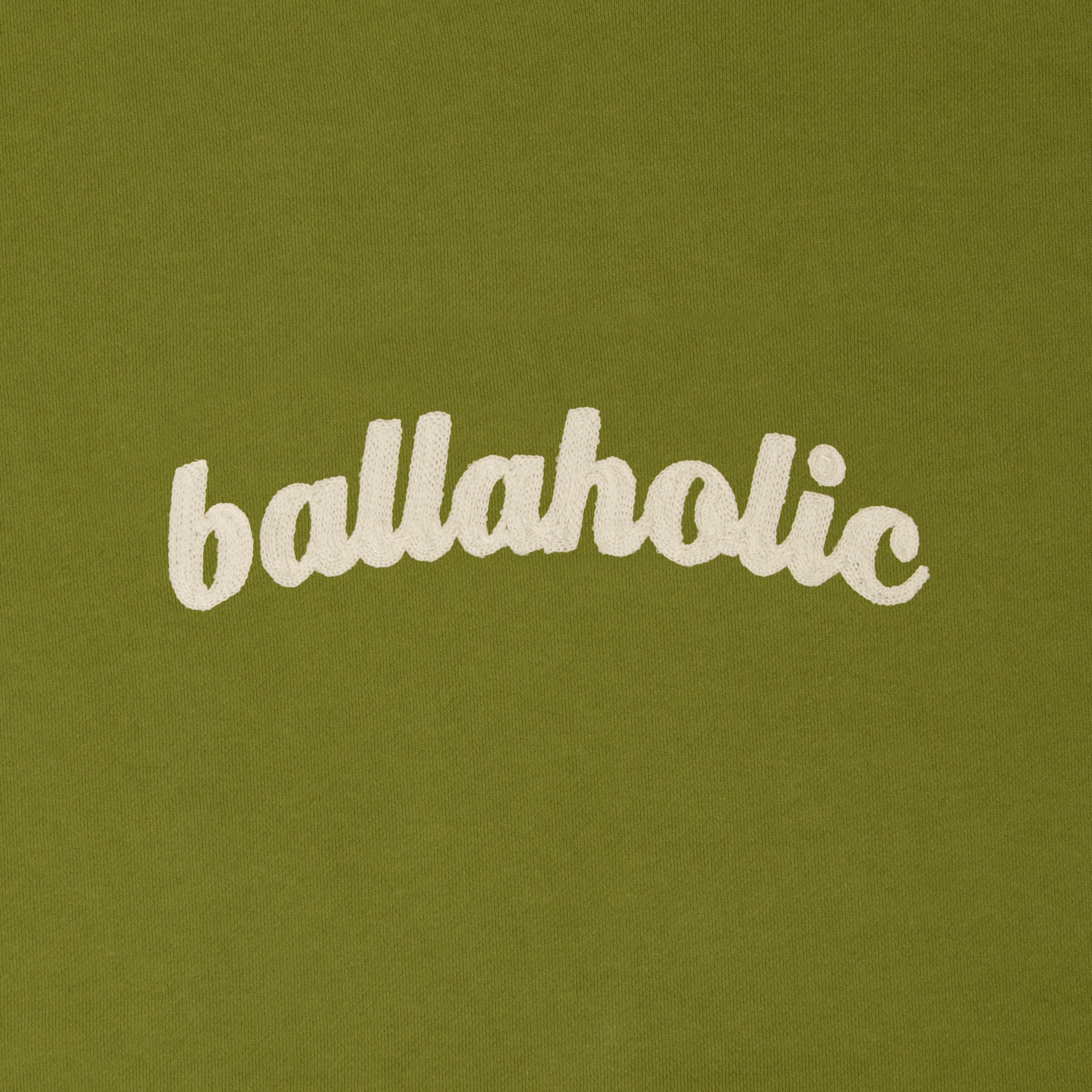 ballaholic-logo-sweat-hoodie-moss-stickerei-kapuze image 2