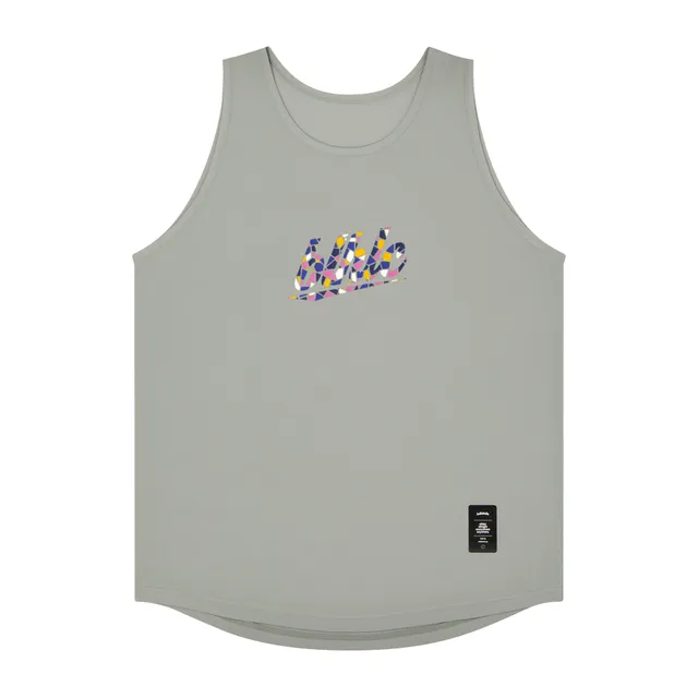 ballaholic-blhlc-tank-top-tanktop-grau-pink-mosaik image 1