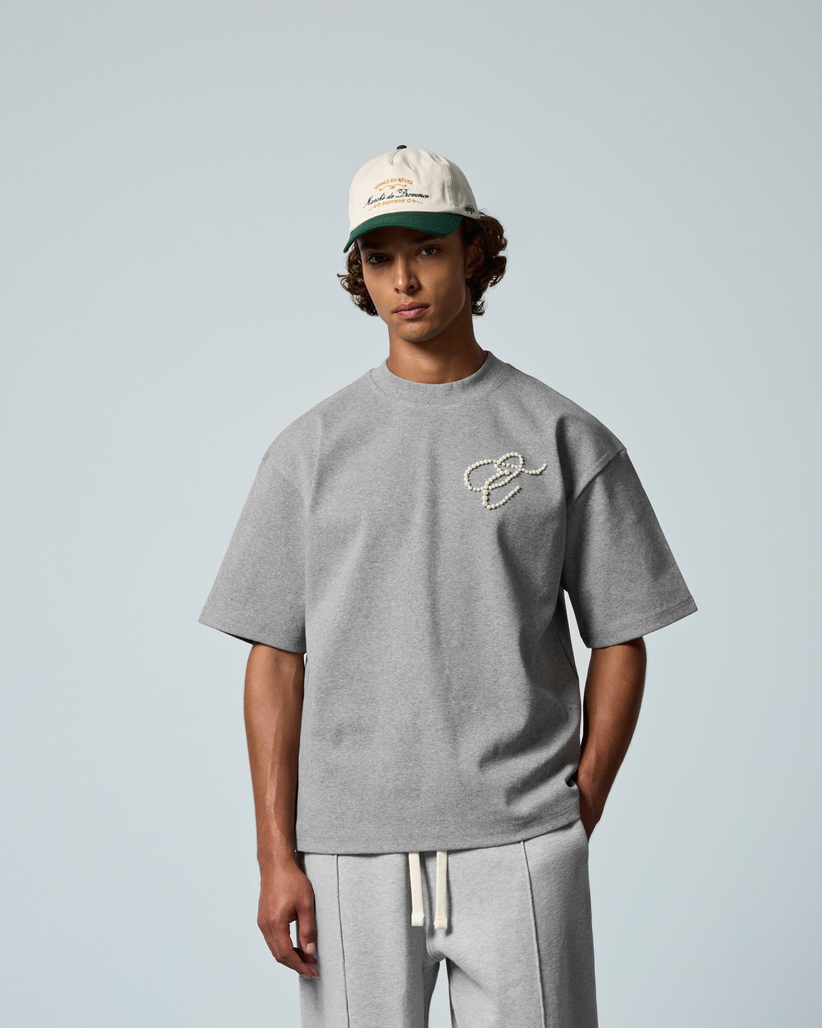 eightyfive-interlock-t-shirt-shirt-grey-melange-oversized image 3