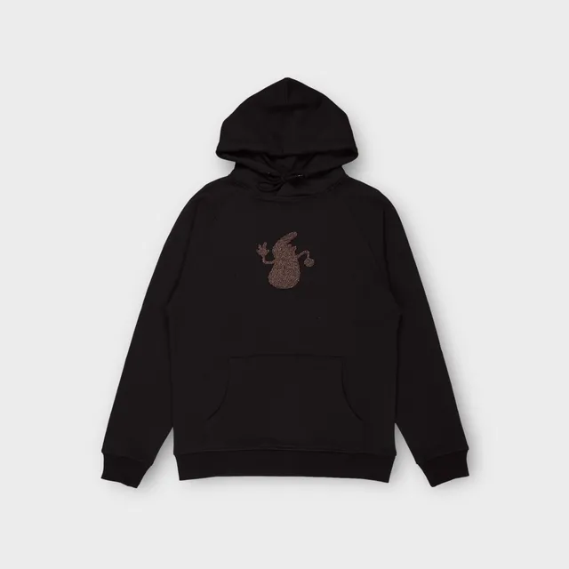 le-fix-kaj-terry-emb-hoodie-schwarz-baumwolle image 1