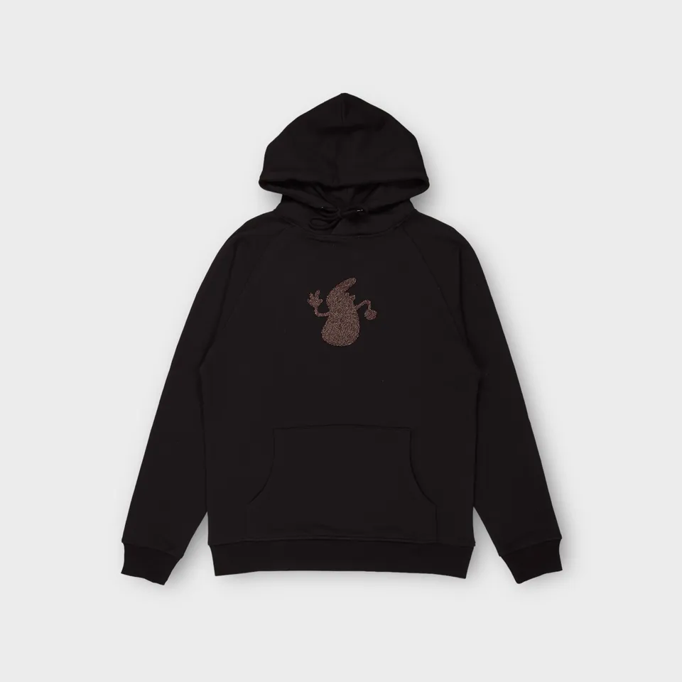le-fix-kaj-terry-emb-hoodie-schwarz-baumwolle image 1