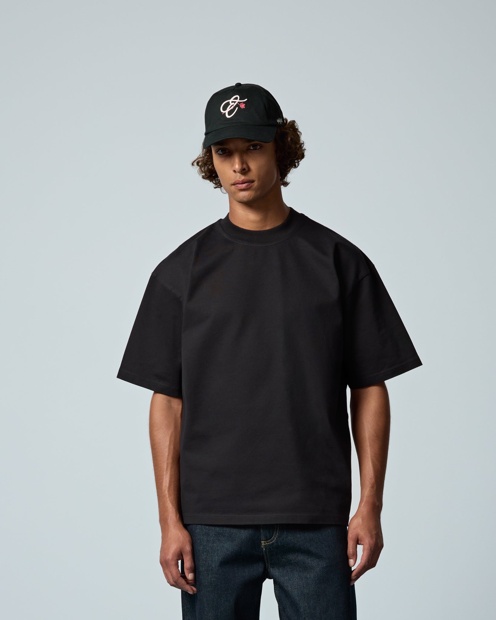 eightyfive-signature-oversized-t-shirt-black-320gsm-baumwolle image 3