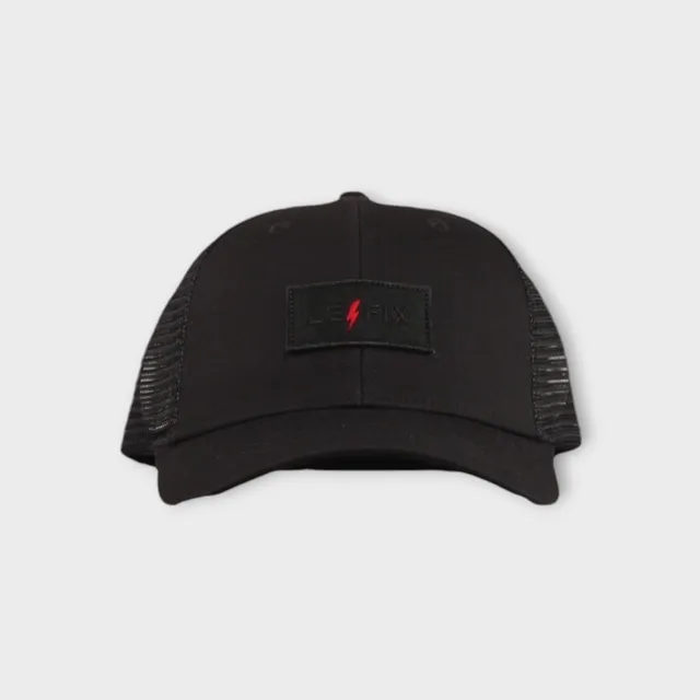 le-fix-lightning-trucker-cap-schwarz-bestickt image 1