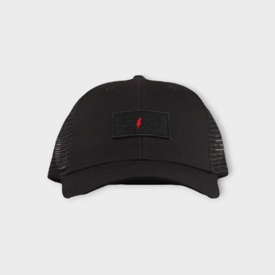 le-fix-lightning-trucker-cap-schwarz-bestickt image 1