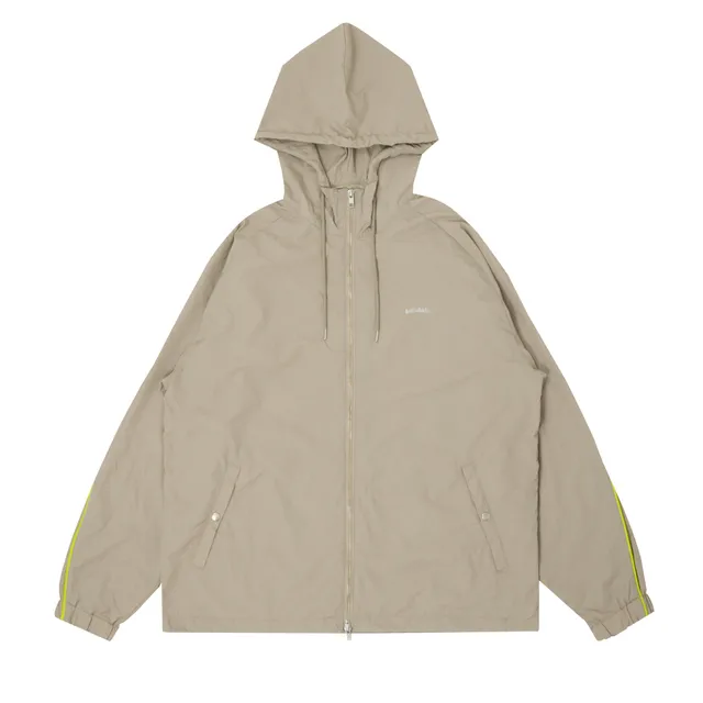 ballaholic-tops-streetmove-nylon-full-zip-jacket-taupe image 1