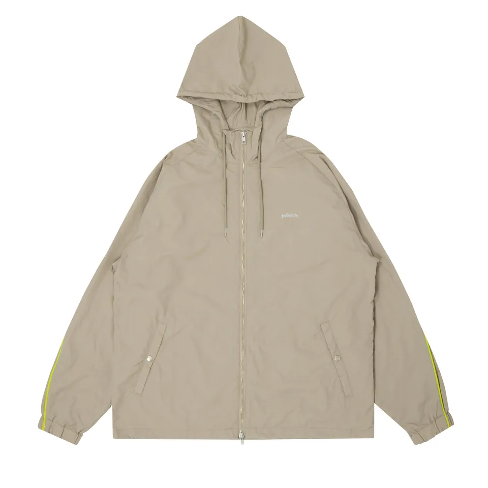 ballaholic-tops-streetmove-nylon-full-zip-jacket-taupe image 1