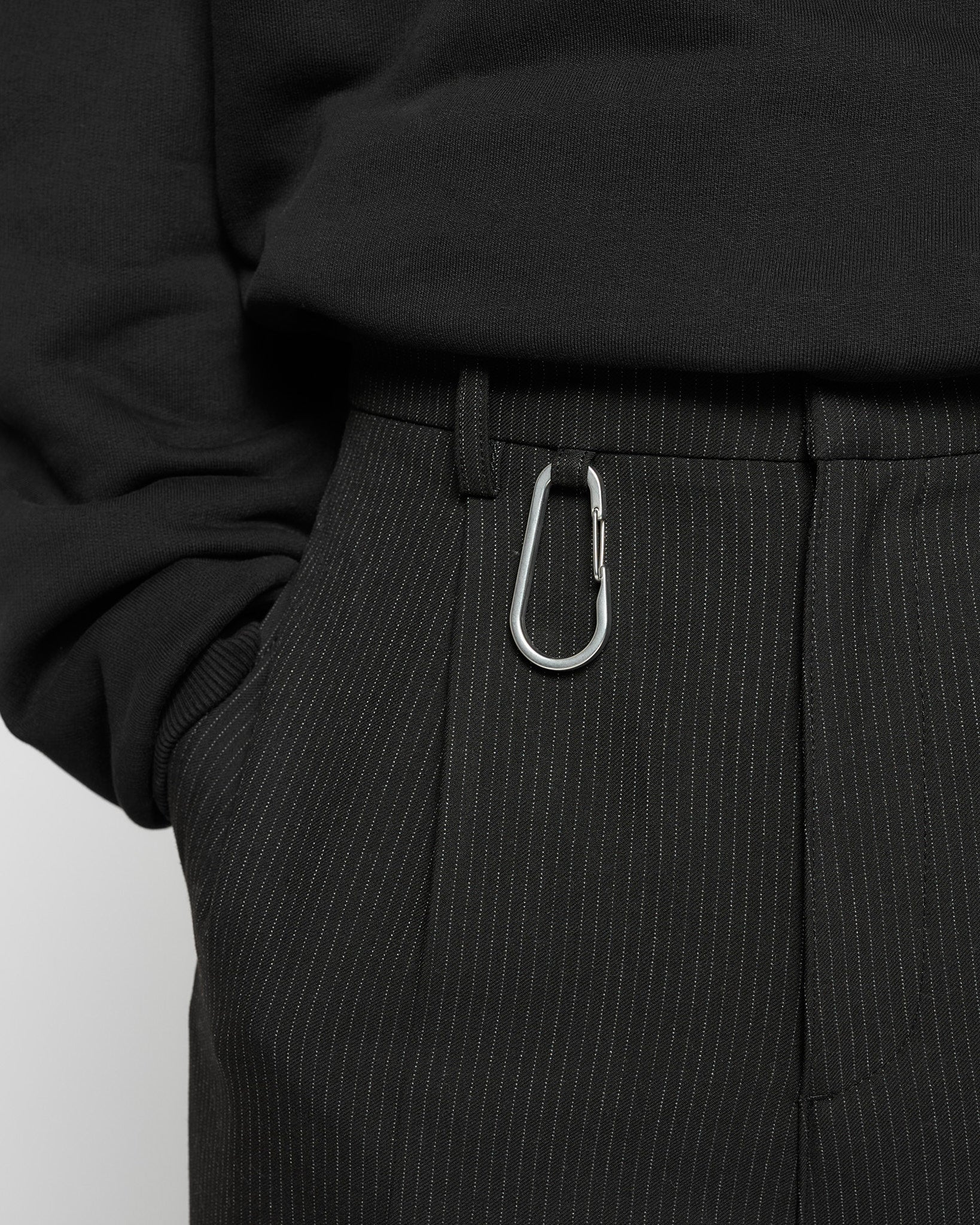 eightyfive-pinstripe-baggy-tailored-pants-hose-black-pinstripe image 5