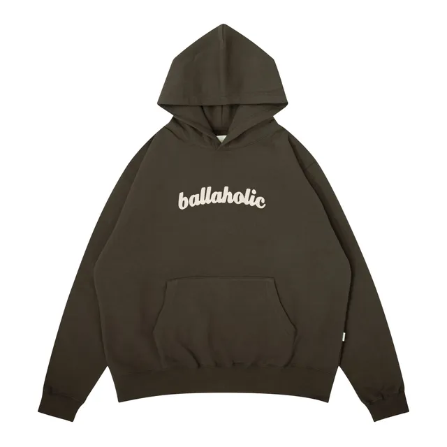ballaholic-logo-sweat-hoodie-kapuzenpullover-chocolate image 1