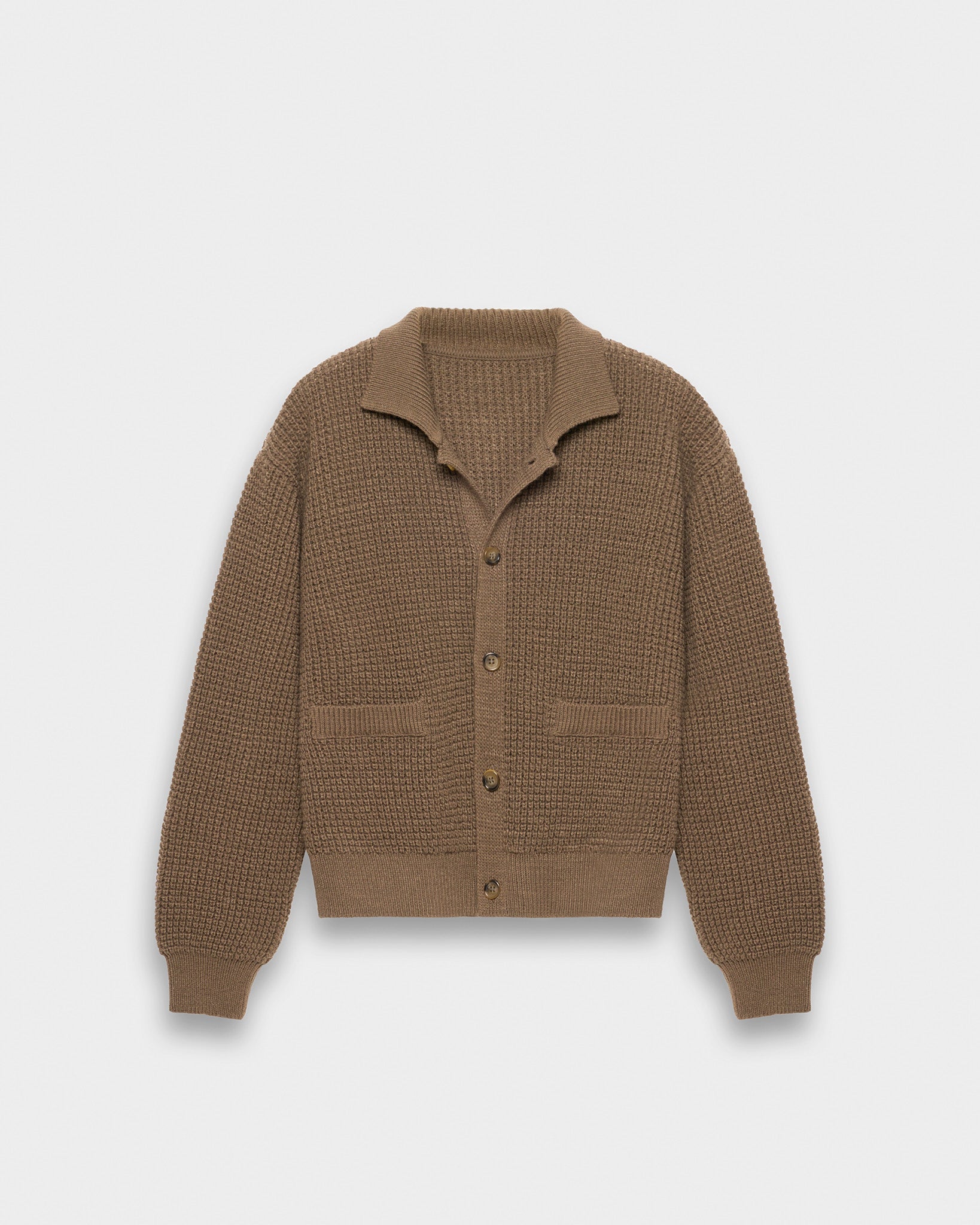 eightyfive-tops-knitted-wool-cardigan-strickjacke-brown-grobstrick image 1