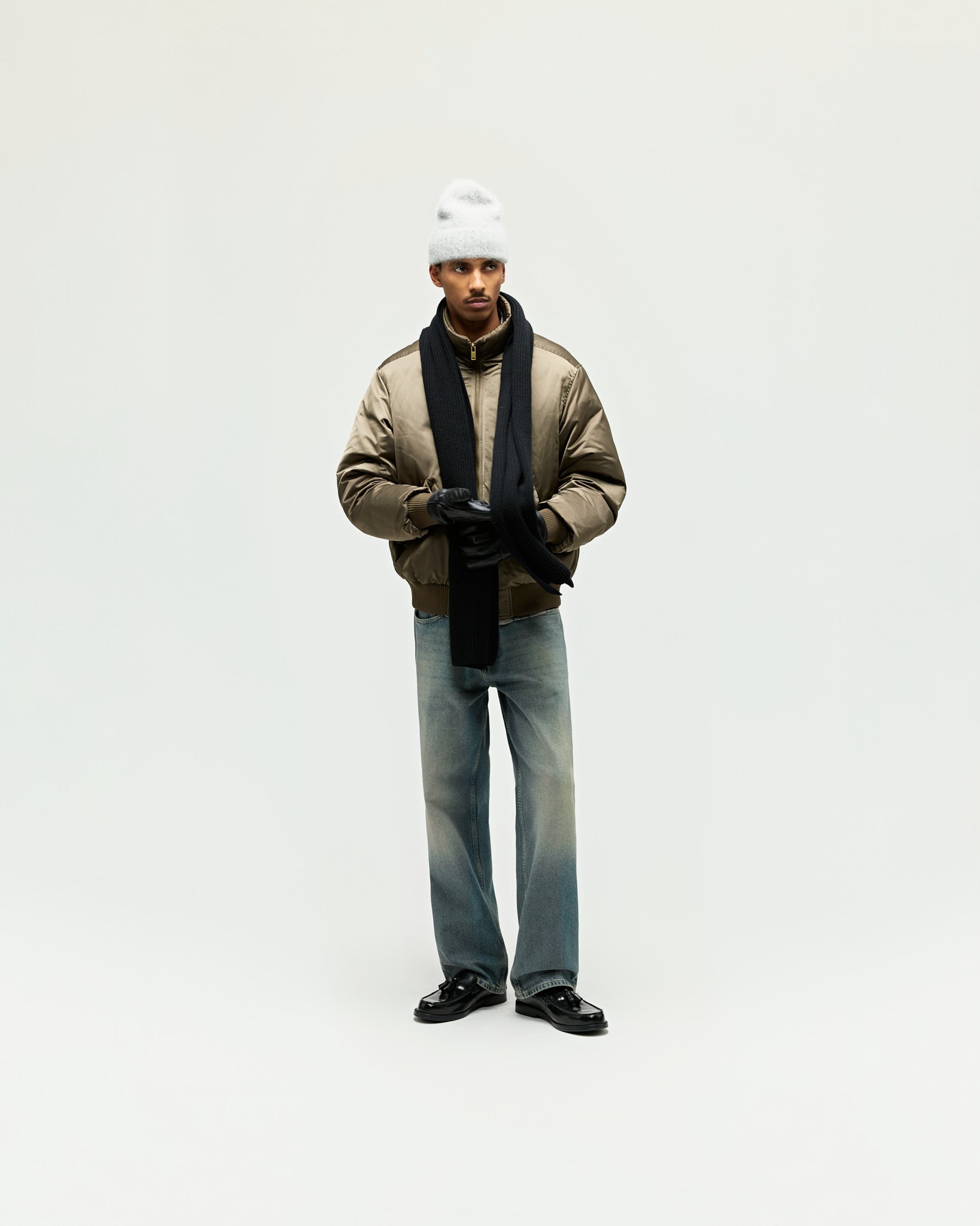 eightyfive-satin-bomber-jacket-jacke-olive image 4