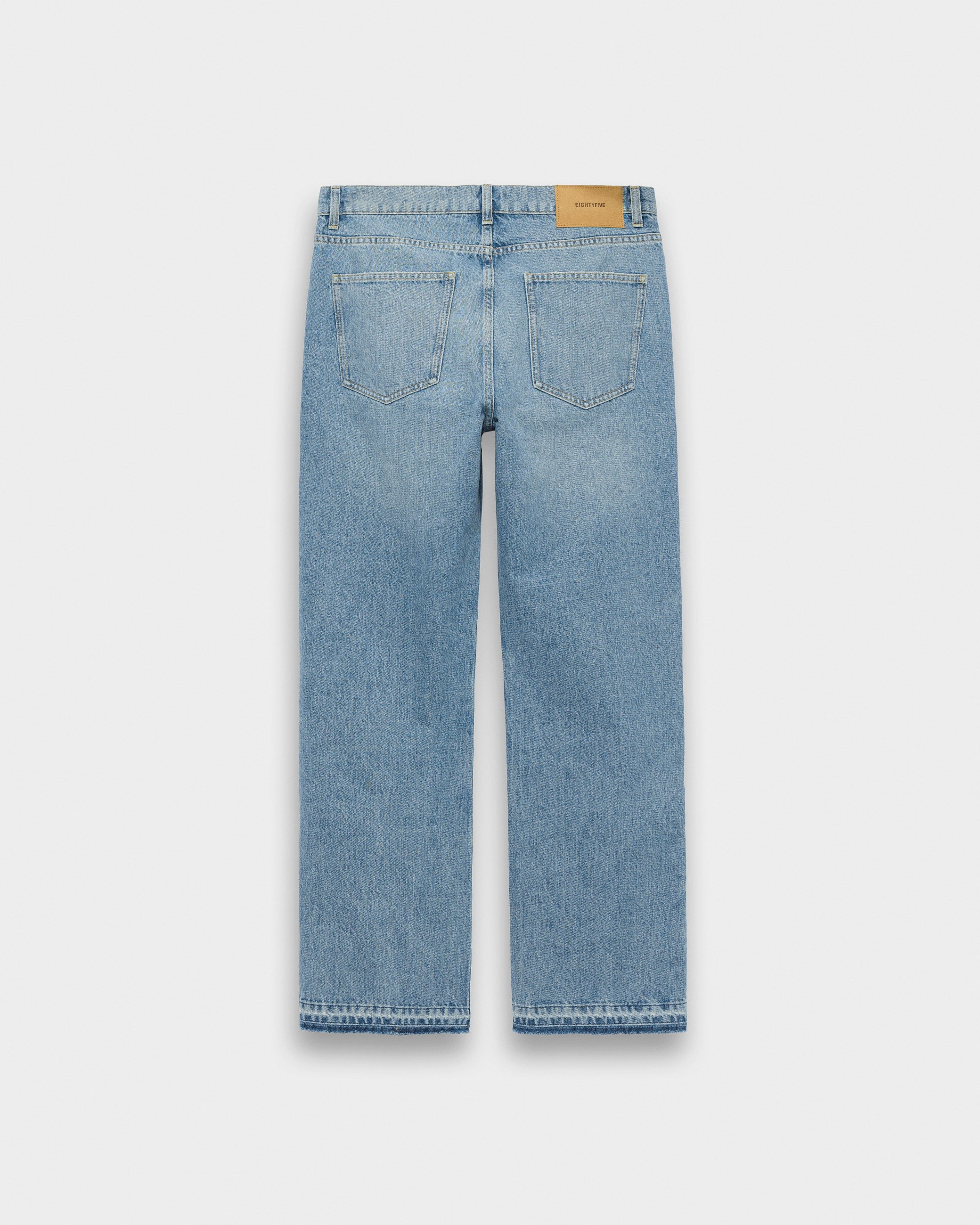 eightyfive-open-hem-straight-denim-hellblau-baumwolle image 2