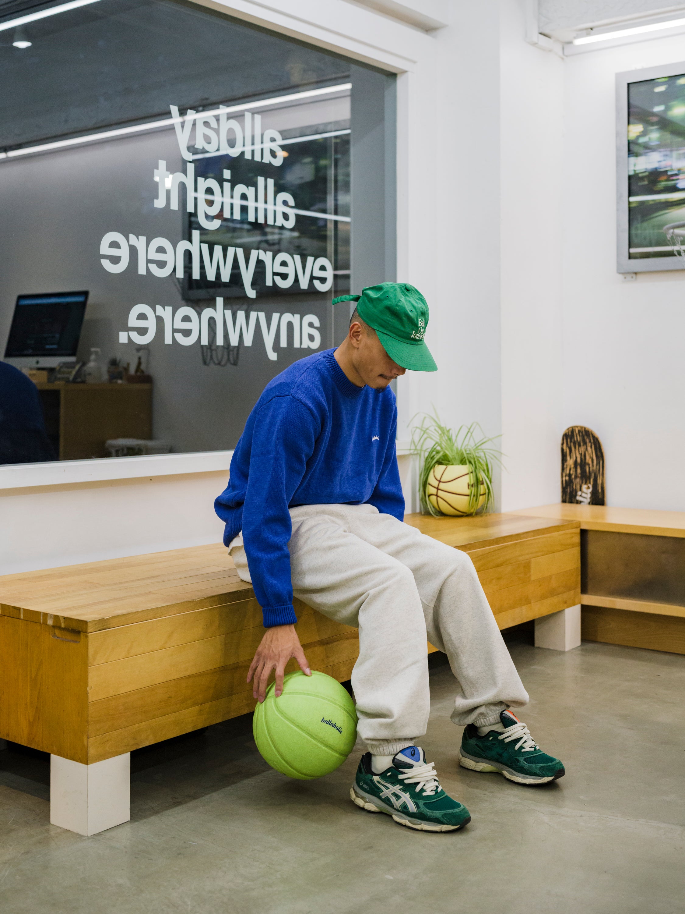 ballaholic-headwears-ball-on-journey-6p-cap-green image 4