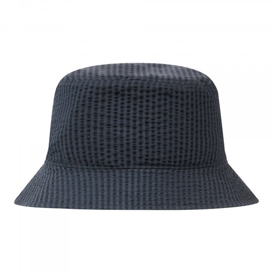 ballaholic-headwears-seersucker-bucket-hat-fischerhut-navy image 2
