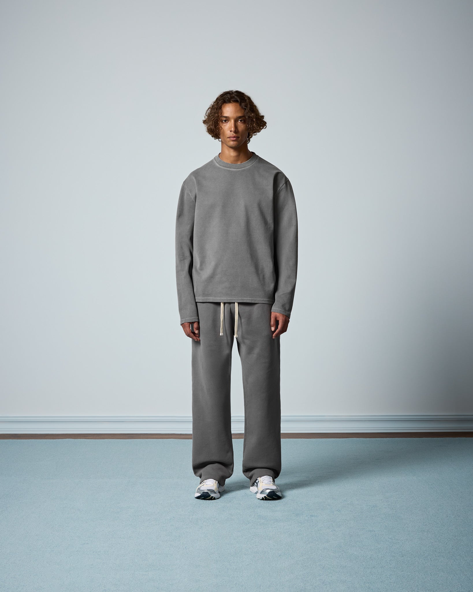 eightyfive-signature-wide-sweatpants-jogginghose-grau-m image 4