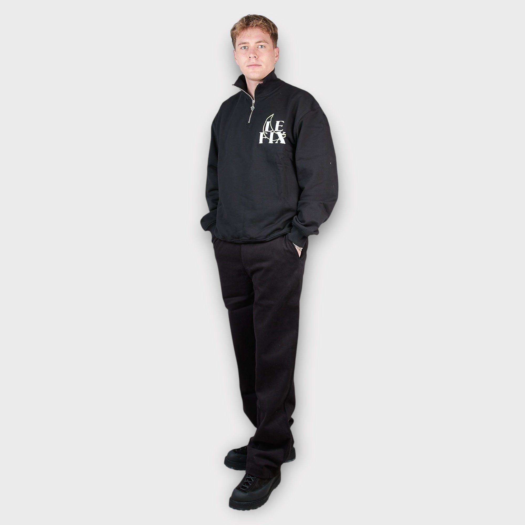 le-fix-hill-pants-hose-schwarz-loose-fit-baumwolle image 2