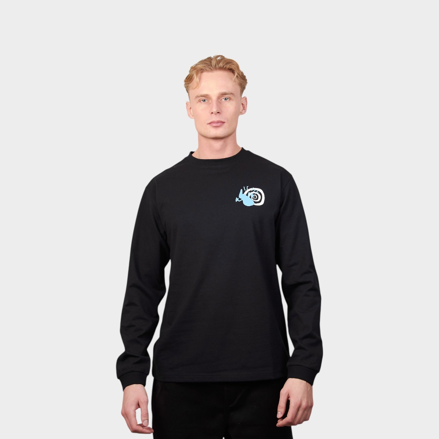 le-fix-cosmic-kaj-langarmshirt-longsleeve-schwarz-print image 2