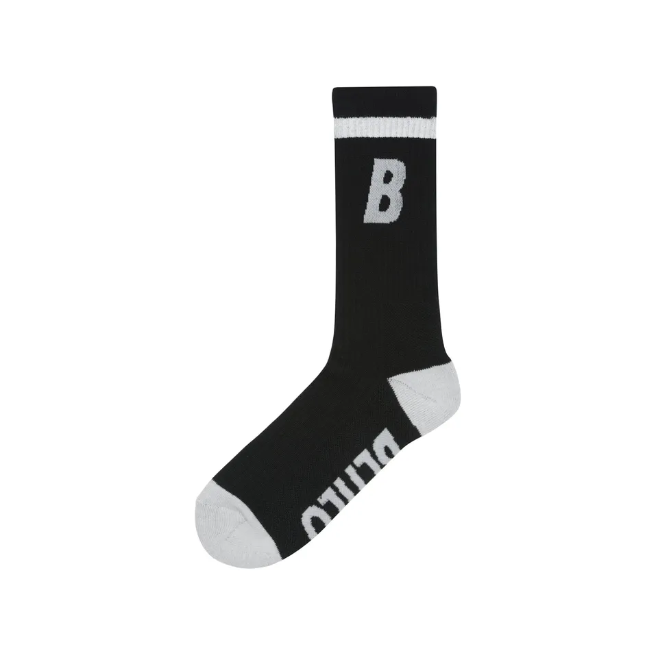 ballaholic-b-socks-socken-schwarz-wei-b-logo image 1