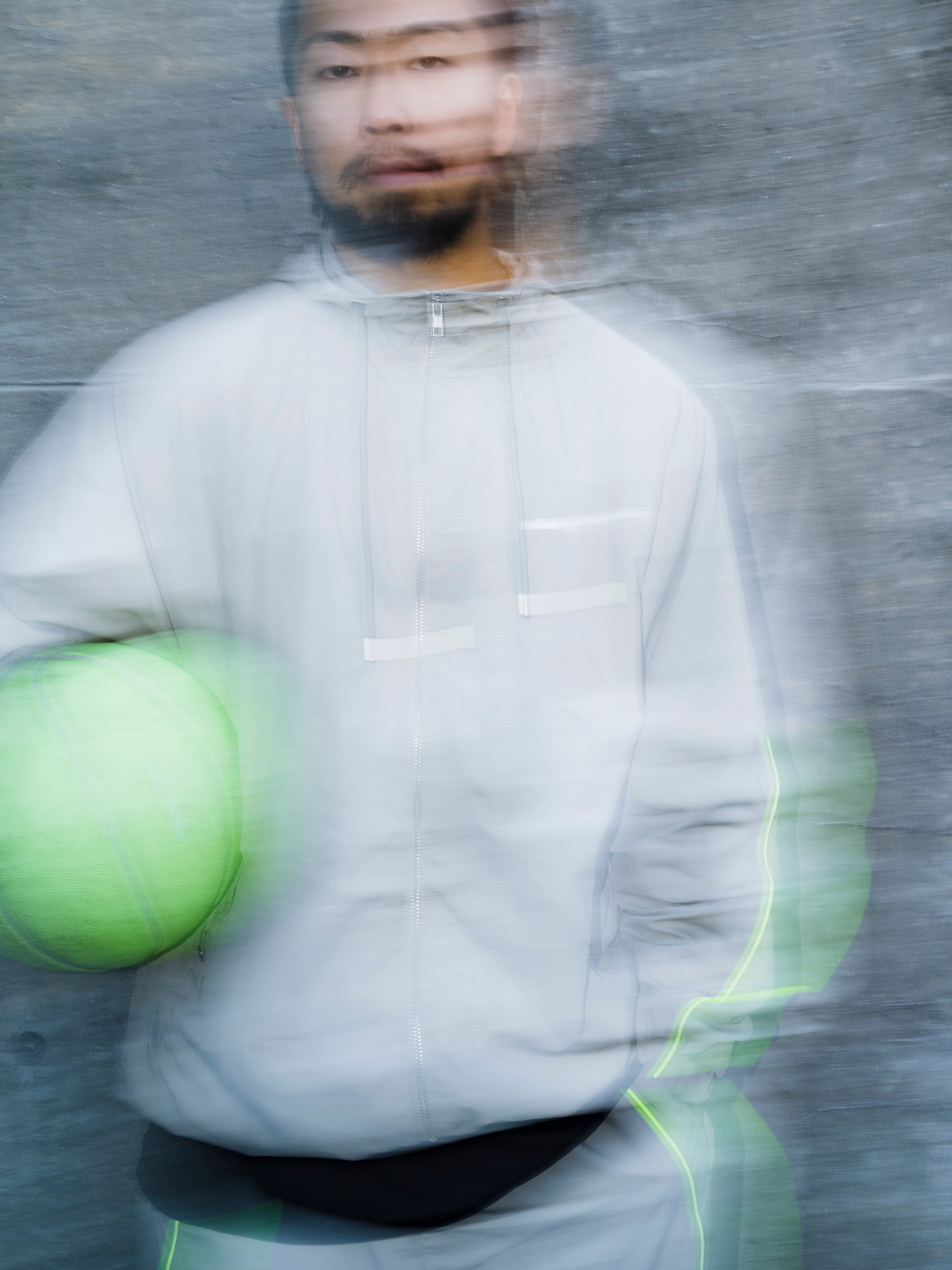 ballaholic-tops-streetmove-nylon-full-zip-jacket-taupe image 3
