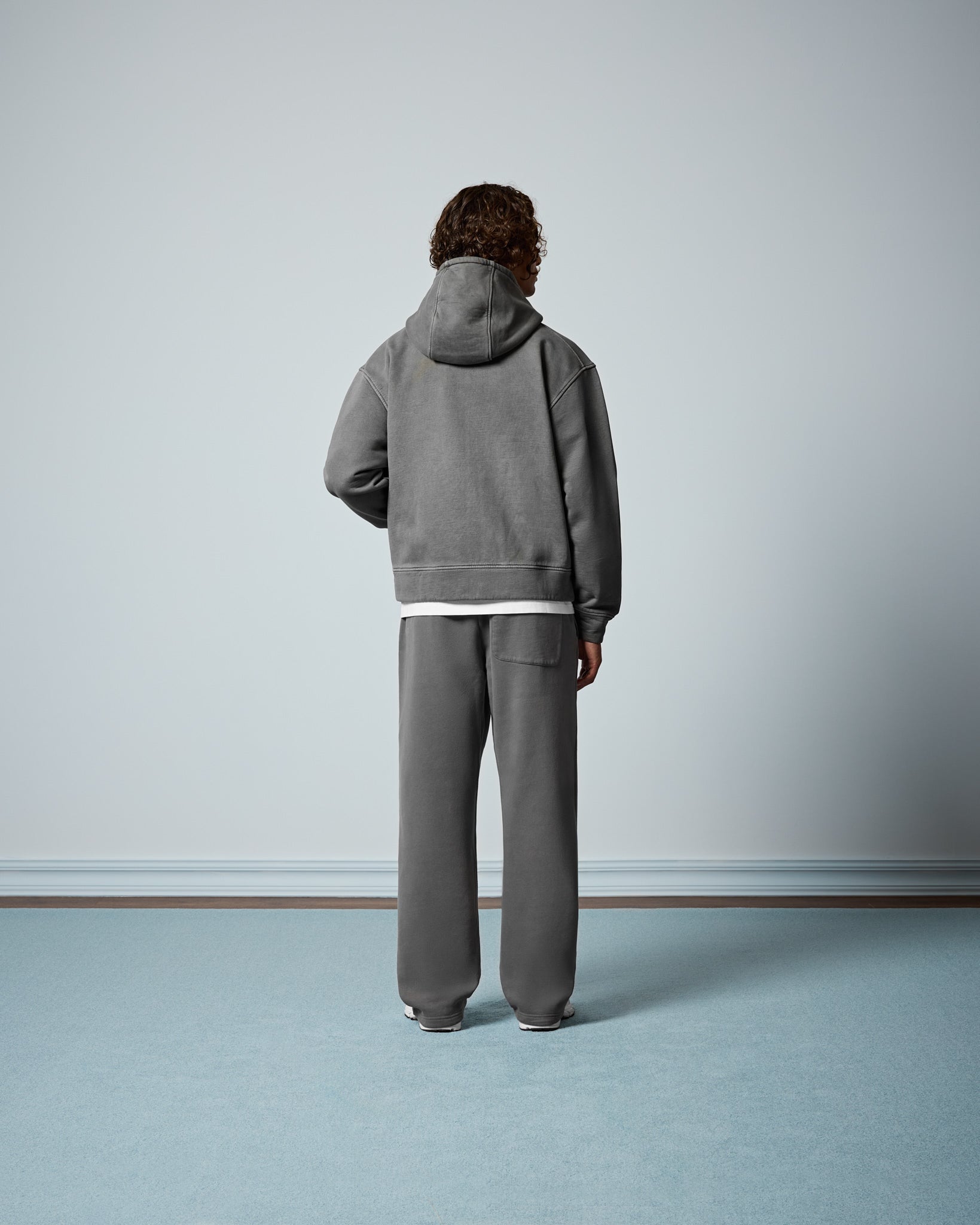 eightyfive-signature-zip-hoodie-stone-grey-100-baumwolle image 6