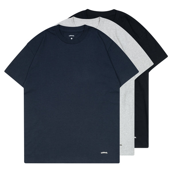 ballaholic-3-pieces-crew-tee-t-shirt-schwarz-3er-pack image 1