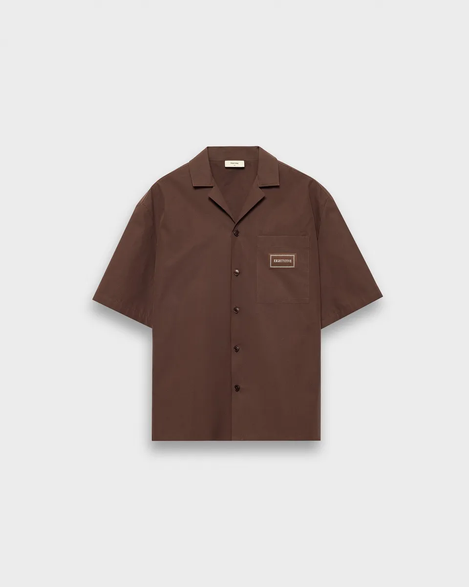 eightyfive-tops-resort-shirt-hemd-brown-m image 1