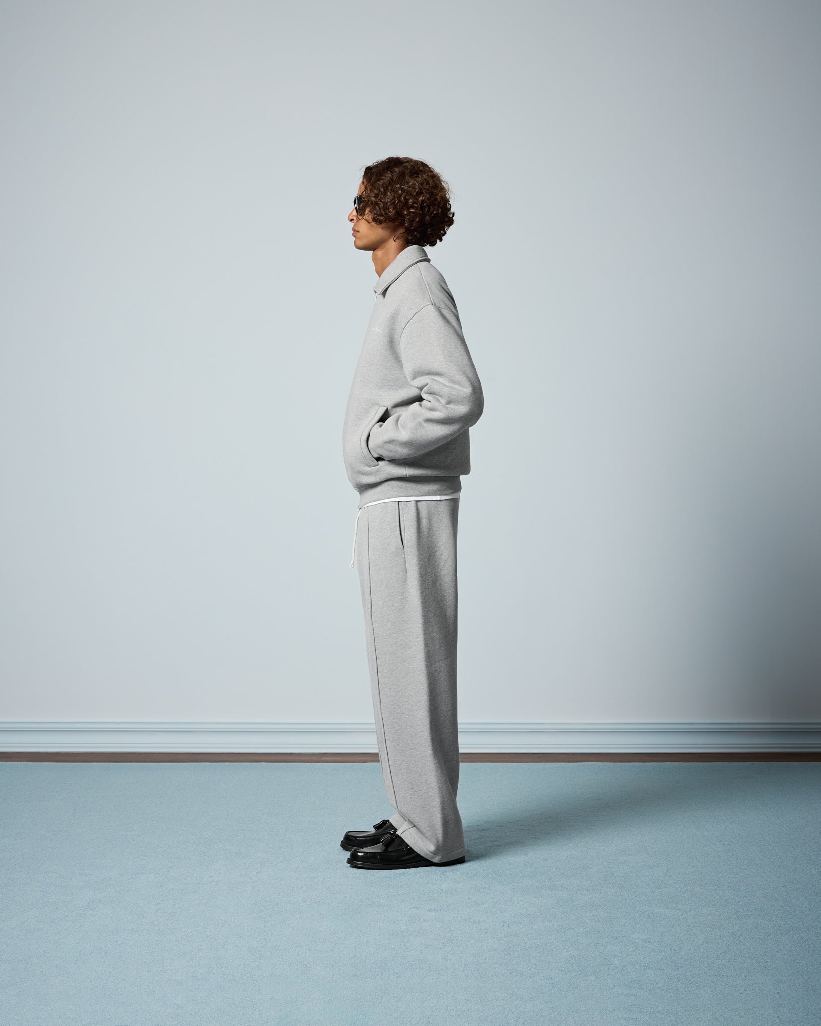 eightyfive-overshirts-sweat-jacket-kentkragen-grey-melange image 5