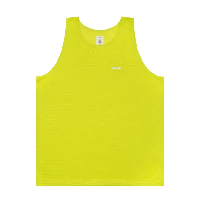 ballaholic-knit-mesh-logo-tank-top-lime image 1