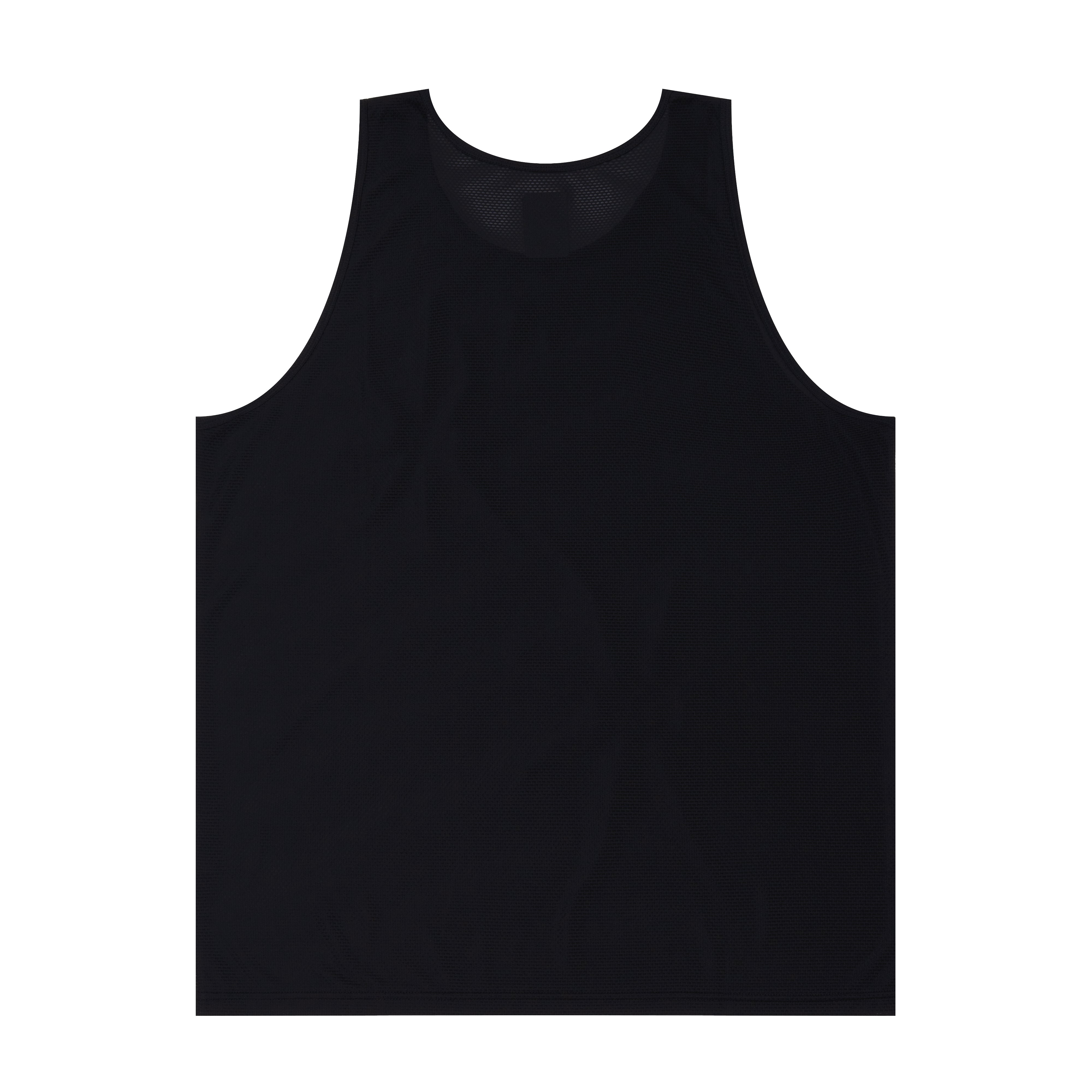 ballaholic-tanks-knit-mesh-ball-panel-flower-tank-top-black image 2